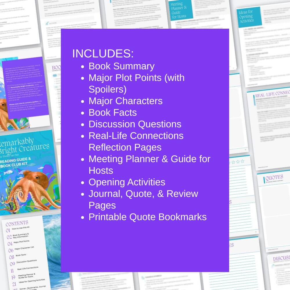 Remarkably Bright Creatures Reader's Guide and Book Club Kit