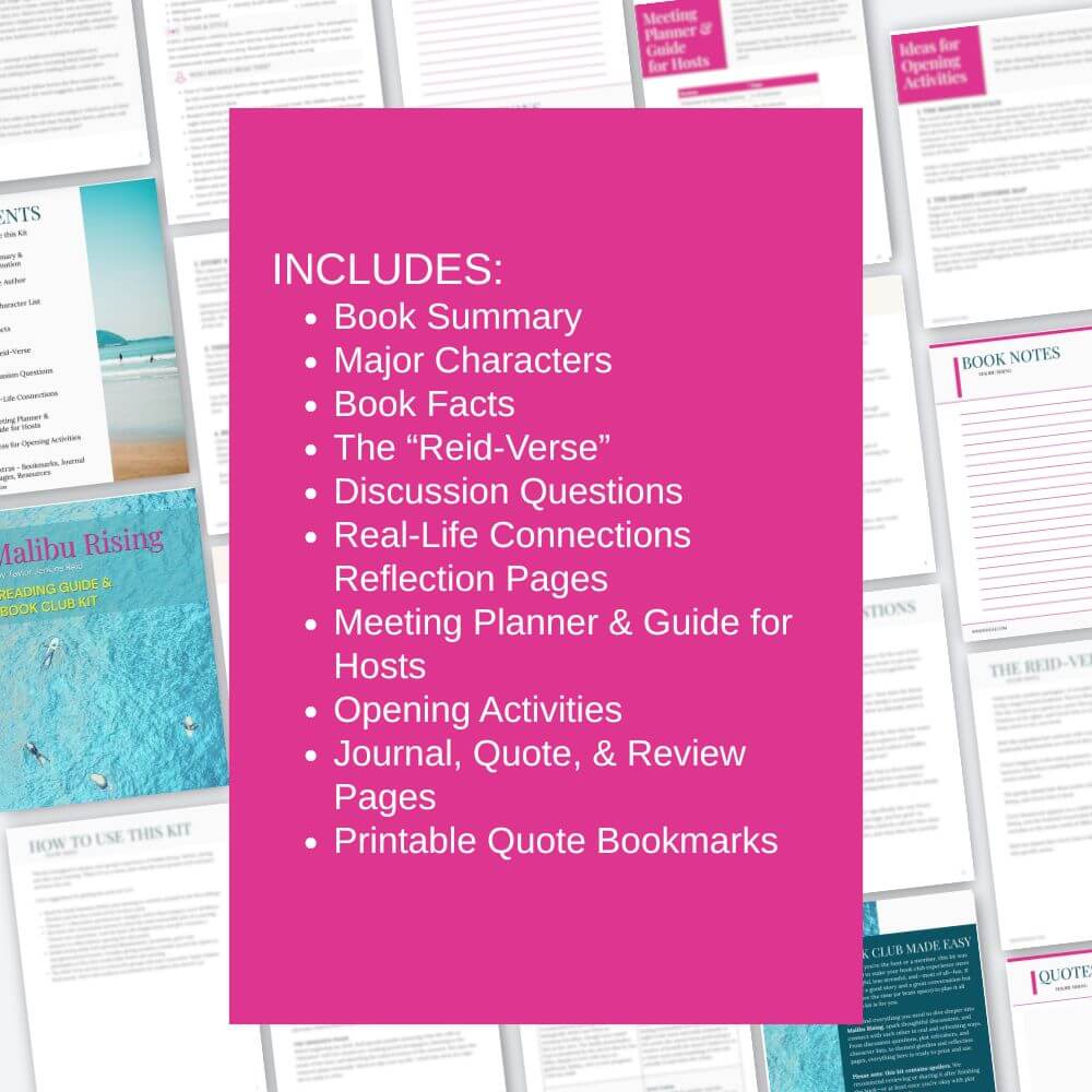 Malibu Rising—Reader's Guide and Book Club Kit (Taylor Jenkins Reid)