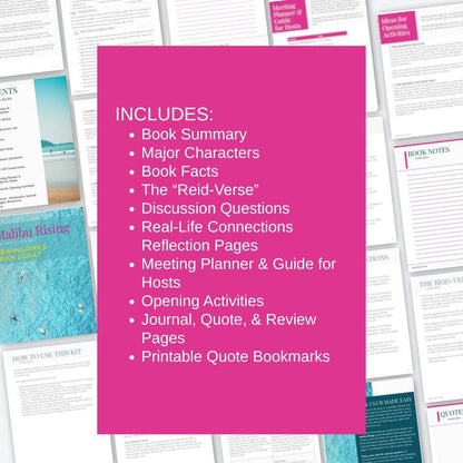 Malibu Rising—Reader's Guide and Book Club Kit (Taylor Jenkins Reid)