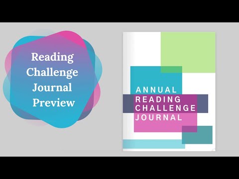 Video previewing the printable reading challenge journal templates.