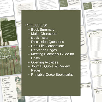 The God of the Woods Reader's Guide and Book Club Kit