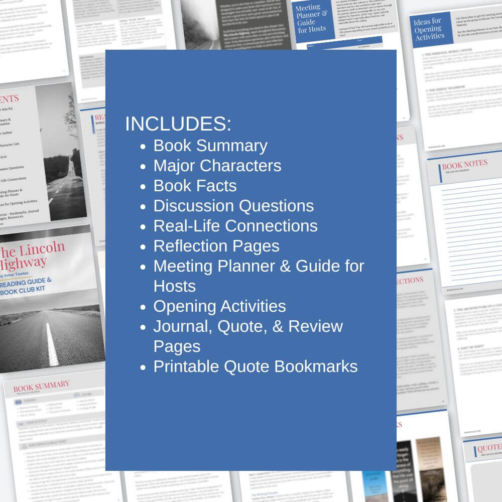 The Lincoln Highway—Reader's Guide and Book Club Kit (Amor Towles)